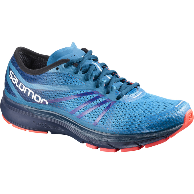 Chaussure Running Salomon Homme Bleu / Bleu Marine - Salomon SONIC RA PRO - France (7923-BGMJP)